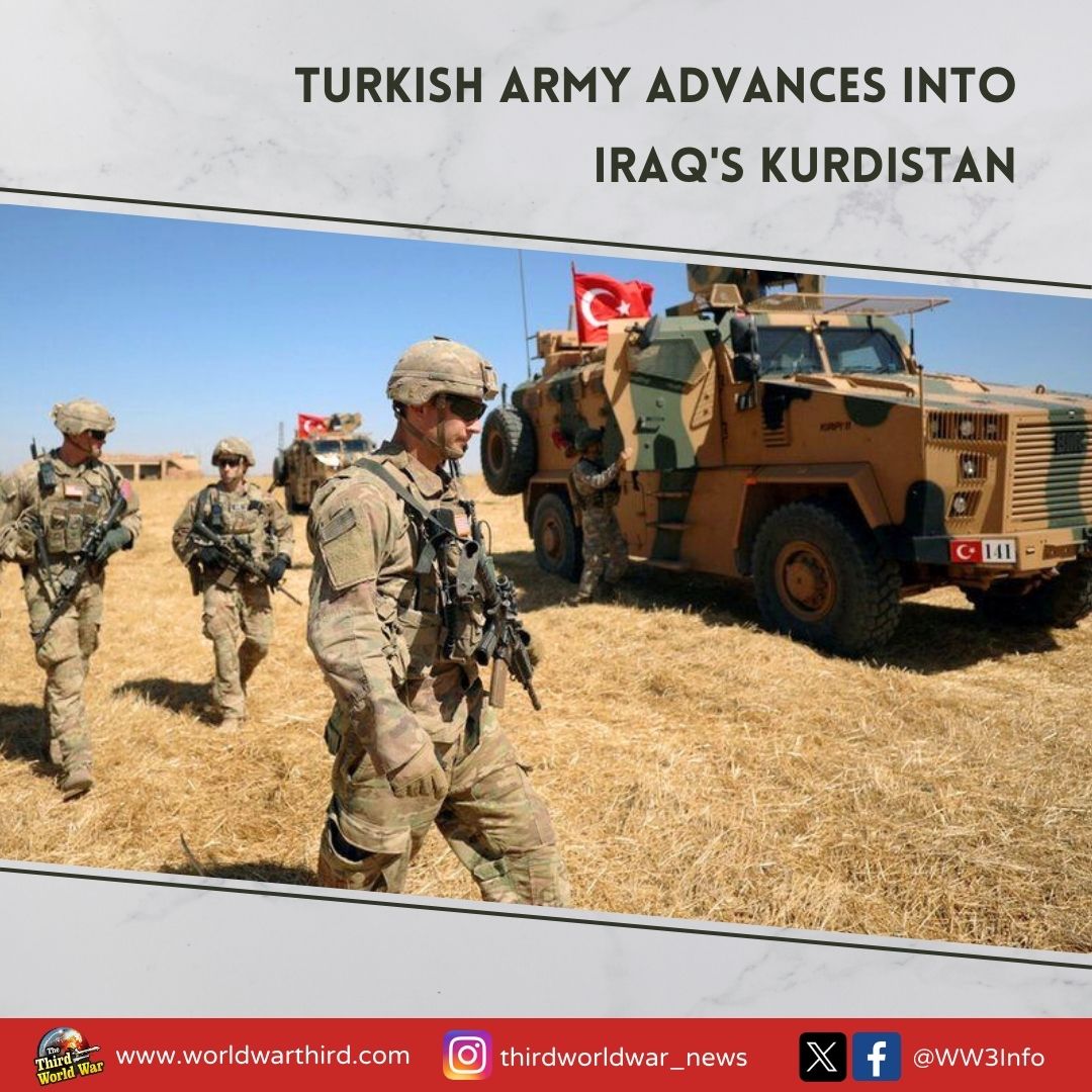 WW3Info's tweet image. #WWIII: #TurkishArmy invades #Iraq&apos;s #Kurdistan. Kurdish leaders allege Turkish soldiers, tanks &amp;amp; army vehicles entered 15 km crossing Iraqi border. Kurdistan is claimed to have suffered heavy losses due to attack. Iraqi parliament takes note of attack, calling an urgent session.