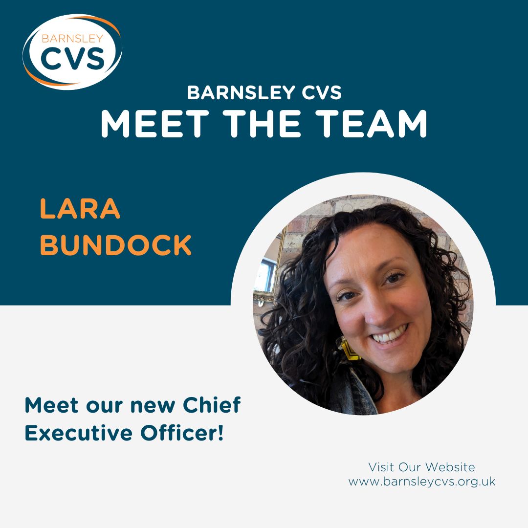 Hi everyone,

I’m Lara Bundock, and I’m thrilled to introduce myself as the new CEO of Barnsley CVS.

To find out a bit more about myself and my previous experience take a look on our website: barnsleycvs.org.uk/news/meet-our-…