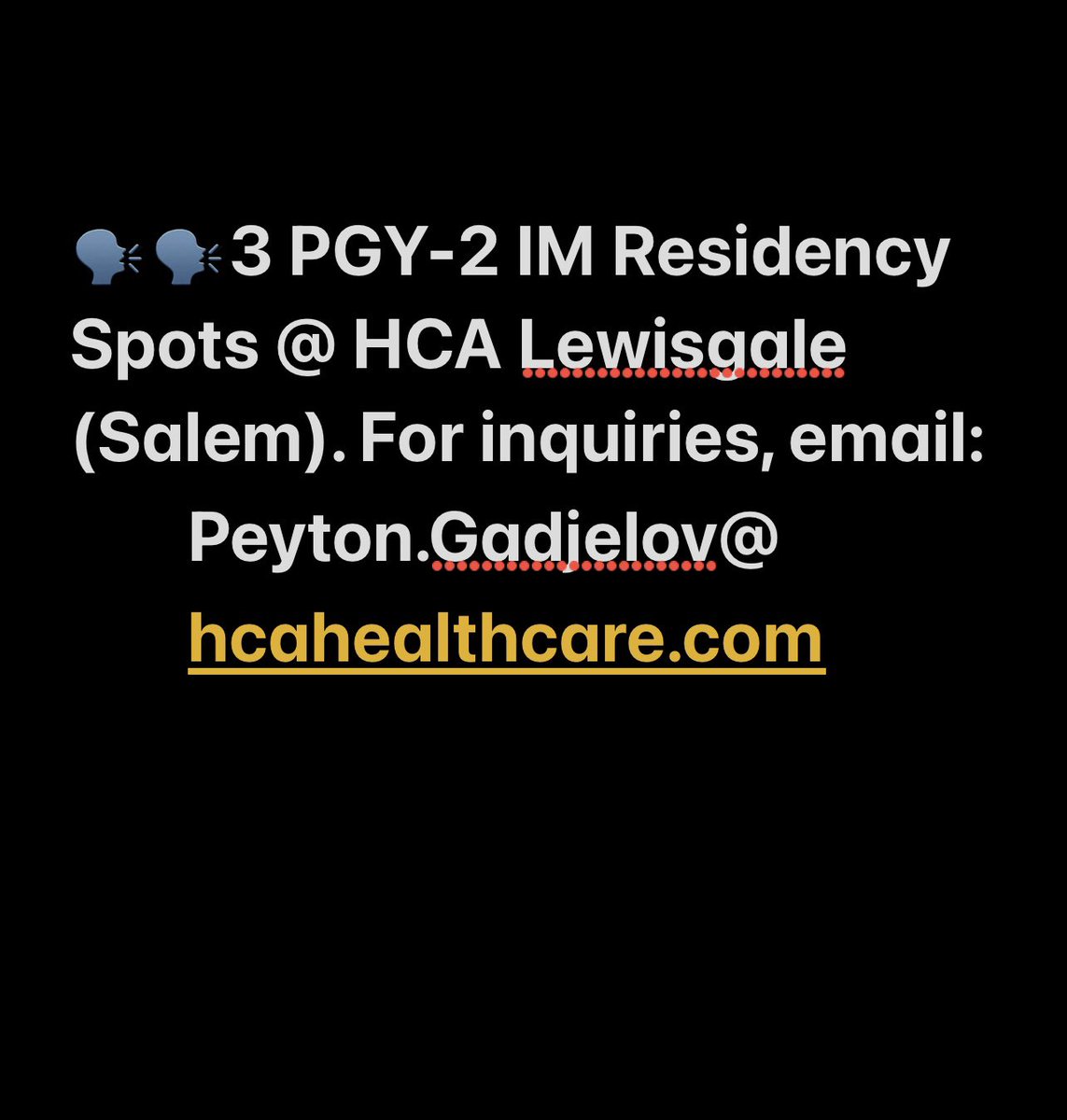 TheChiMD's tweet photo. 3 PGY-2 IM Residency Spots!!
#Match2024 #match2025 #internalmedicine #scramble2024 #soap2024 #unmatchedmd #insidethematch #ecfmg #pgy2 https://t.co/8BkpZkHMxS