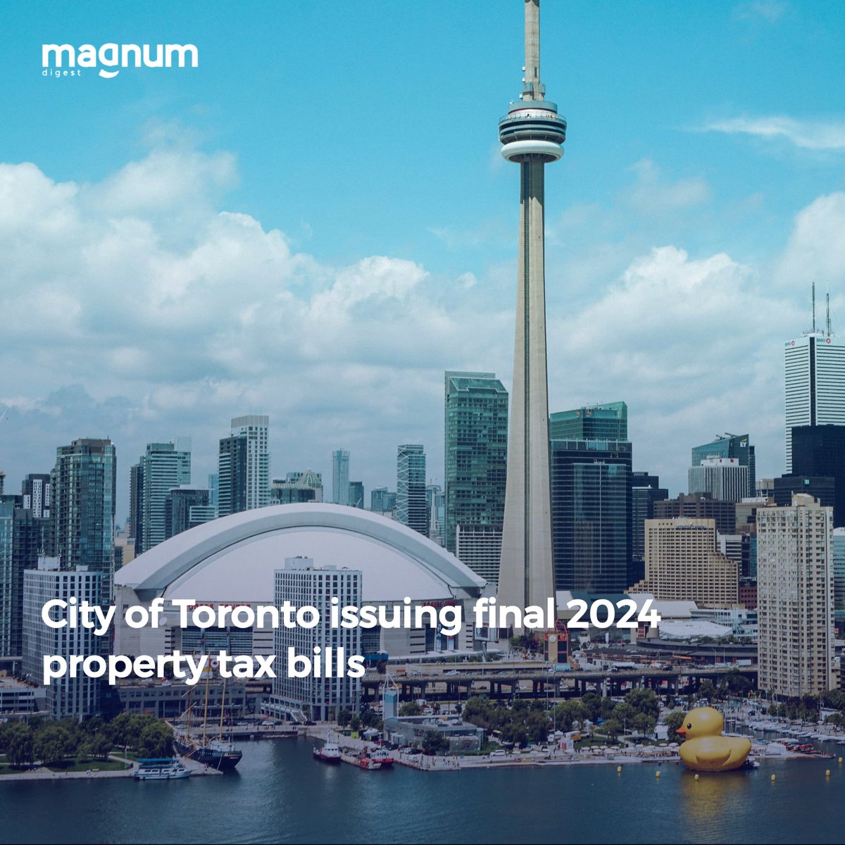 magnumdigestca's tweet photo. Stay informed! Final 2024 property tax bills are being issued by the City of Toronto. Read for more details ⬇️:
https://t.co/ZPpcg2febn
#TorontoNews #PropertyTax2024 #FinanceNews #TaxSeason #TorontoResidents #MagnumDigest https://t.co/PhHUol2gvO