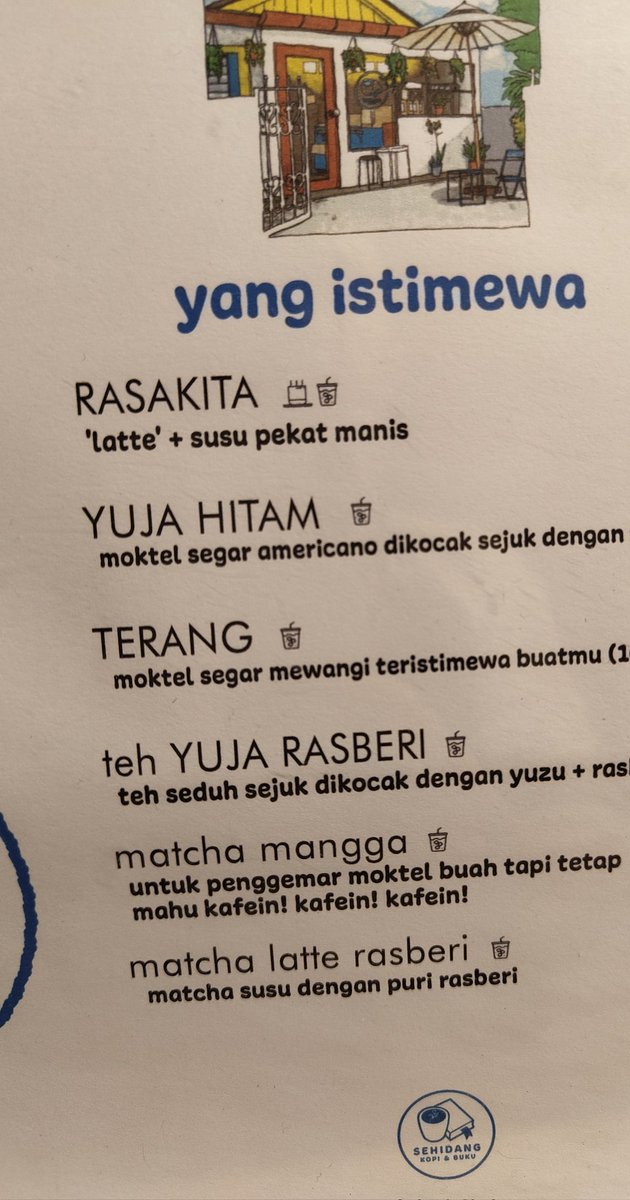 ImannurdinW's tweet photo. Aku memang serius guna BM untuk menu. Sejak dari mula buka lagi. Mana yg aku rasa perlu kekal dgn estetika nama asal, aku kekalkan. 

Tak main-main walaupun ada yang nampak tak serius. 

Pelanggan gelak tu biasalah. Normal, sbb kita dah terlalu biasa guna istilah Barat. https://t.co/py0AkVXYOt