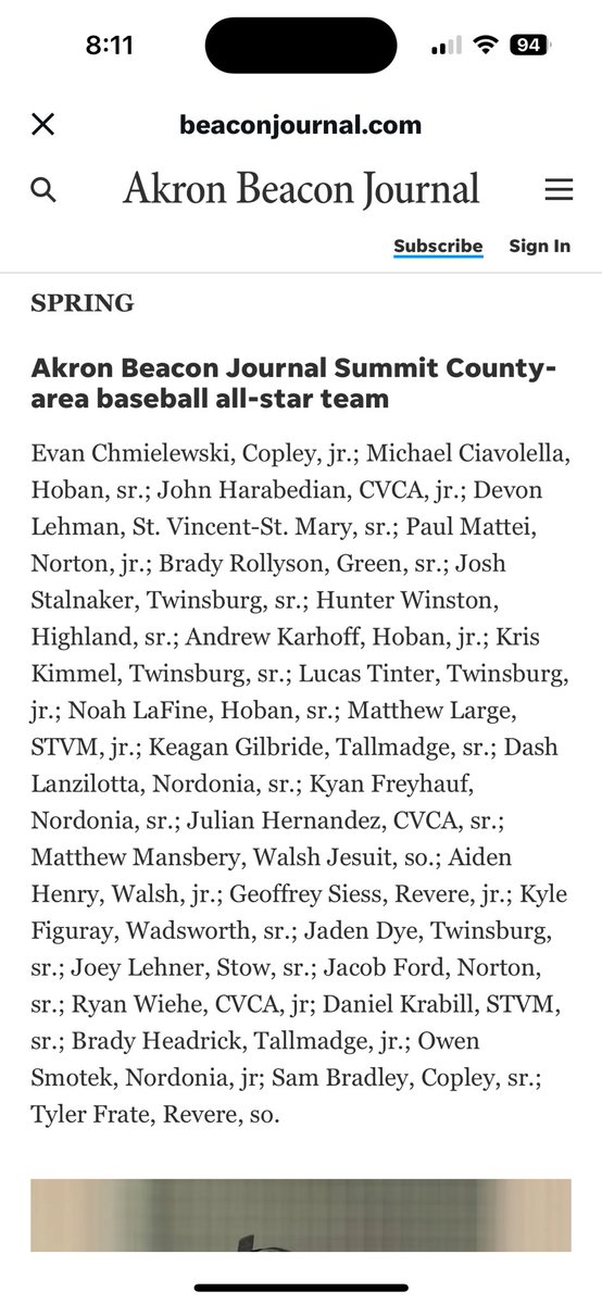 THS_Baseball21's tweet photo. Congratulations to @JoshStalnaker4 @lucas_tinter @KrisKimmel3 and @JadenDye2024 for being recognized as a Beacon Journal all star for the sport of baseball!  Also to @JadenDye2024 for being named an offensive all star for football!
Go Tigers!! https://t.co/XDkdxTFGtm
