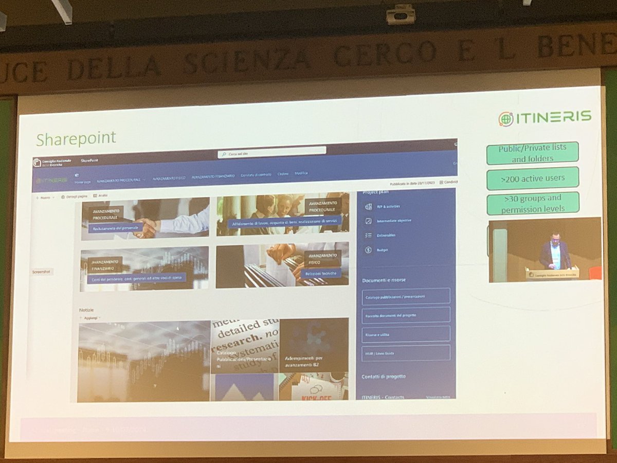 🚀 The <a href="/ITINERIS_RI/">ITINERIS</a> GA is underway in Rome! Coordinated by <a href="/CNRsocial_/">CNR Consiglio Nazionale delle Ricerche</a> , aims to transform Italy's Research Infrastructures, providing a central hub for interdisciplinary environmental studies. We support its WP8 in developing many of the envisioned #VRE #Research #openscience