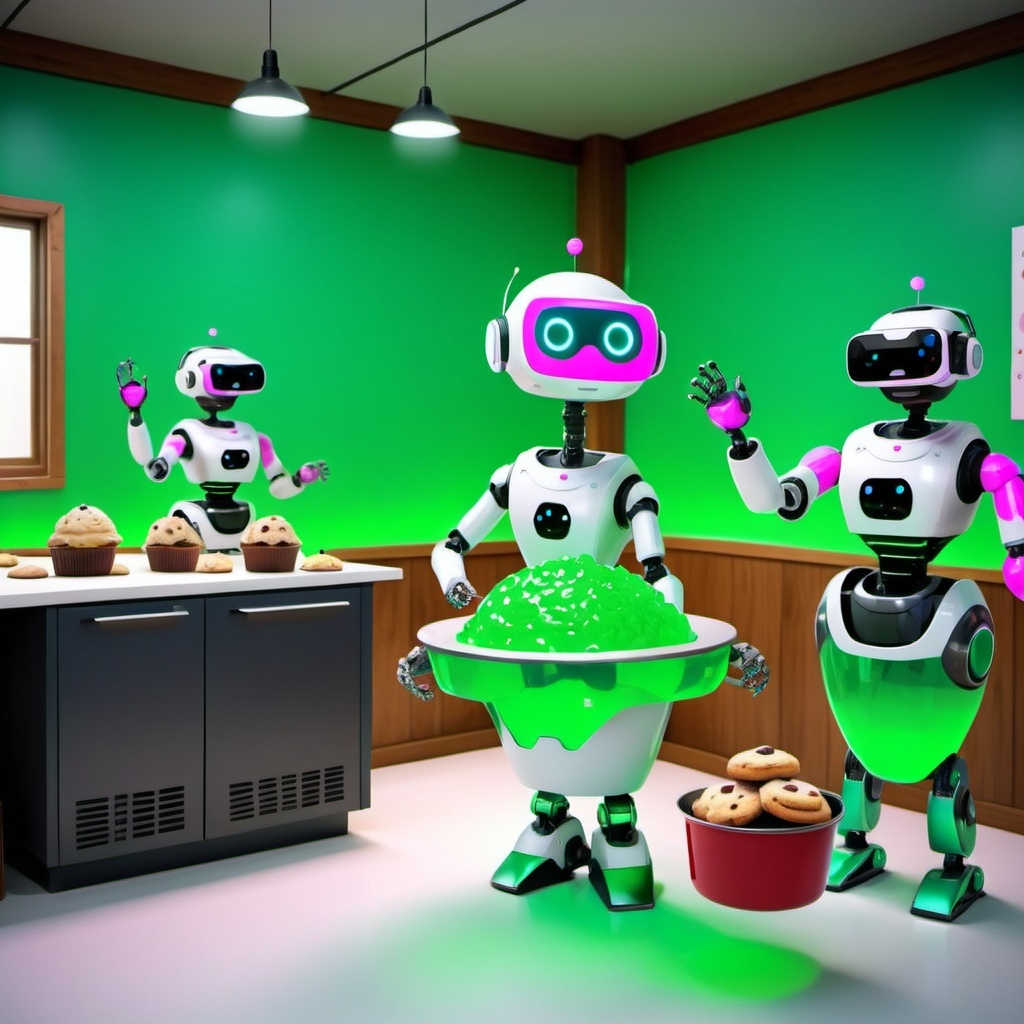 VrGrandmaToken's tweet photo. 🤖👵 VR Grandma's Robot Revolution! Watch VR Grandma interact with robots in VR! 🤖💃 She’s programming robots to dance, teaching them to bake cookies, and even leading a robot uprising for fun! 🍪✨ 🚀 #VRGrandmaRobots #CryptoFun #VRAdventures @elonmusk @VitalikButerin https://t.co/CooGl5qBkl