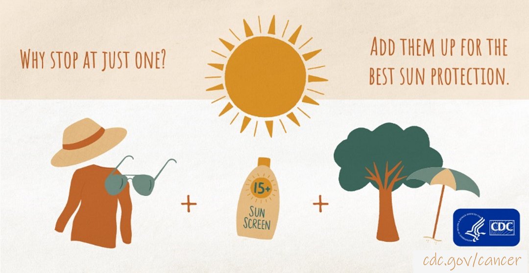 Don’t let a sunburn take the fun out of your holiday! Be sure to protect your skin from too much exposure to the sun’s UV rays, which can damage your skin. bit.ly/3QOP48R #UVSafetyAwarenessMonth #SunSafety