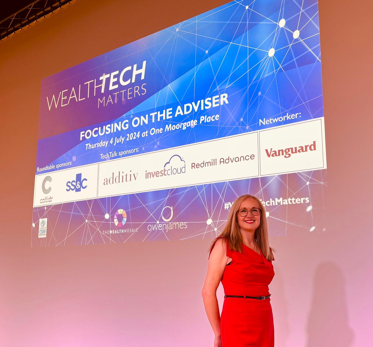 OwenJamesFS's tweet image. At our #WealthTechMatters The Adviser event we heard a captivating keynote from Kate Ancketill of GDR - a leading business futurist consultancy, on the transformative impact of #AI on consumer behaviour and business practices.