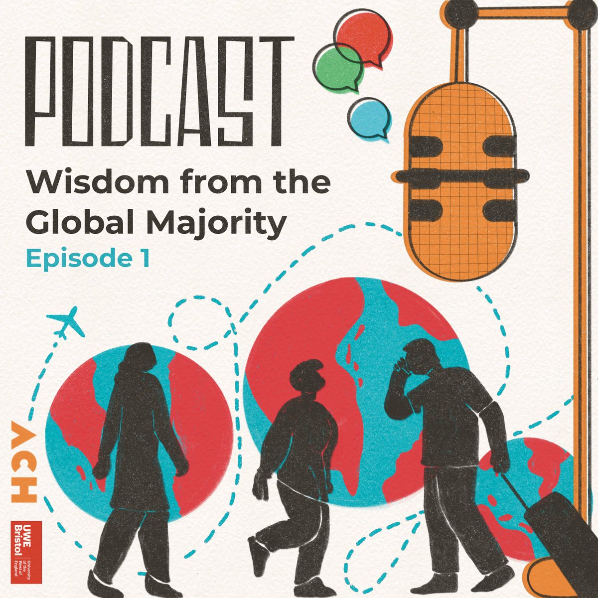 UWEBristol's tweet photo. 🎙️Presenting "Wisdom from the Global Majority," a podcast series showcasing powerful stories from refugees and migrants in #Bristol.   

Produced by our MA @UWEJournalism students and @ACHintegrates, this 5-part series celebrates resilience and success 👉 https://t.co/8VkrXt9sAh https://t.co/xEcDZMBDPX