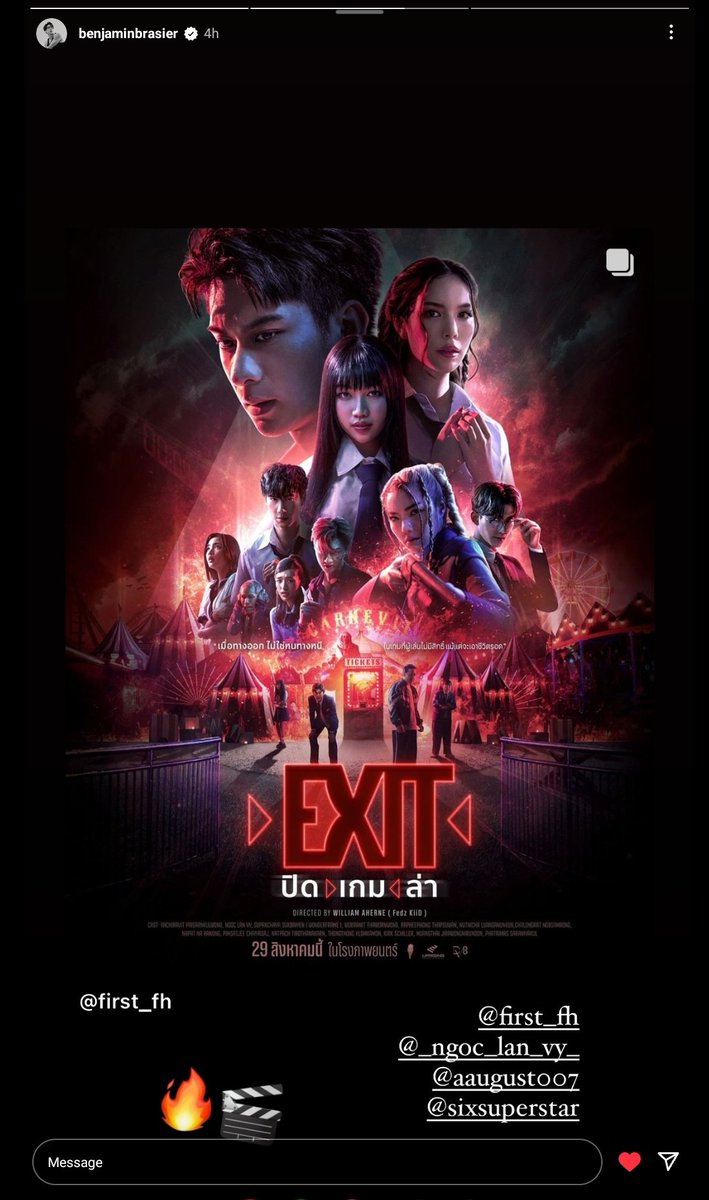 chalongratlover's tweet photo. Definition of real friends they will support you in everything you do, I'm so proud of him he really has these people around him they are genuinely supportive of him🥹🧡
#First_Chalongrat #รักแรกของเฟริสท์
#EXITMOVIE #Exitปิดเกมล่า
#m1keangelo #benjaminbraiser #run_kantheephop https://t.co/PDIFQJyOVP