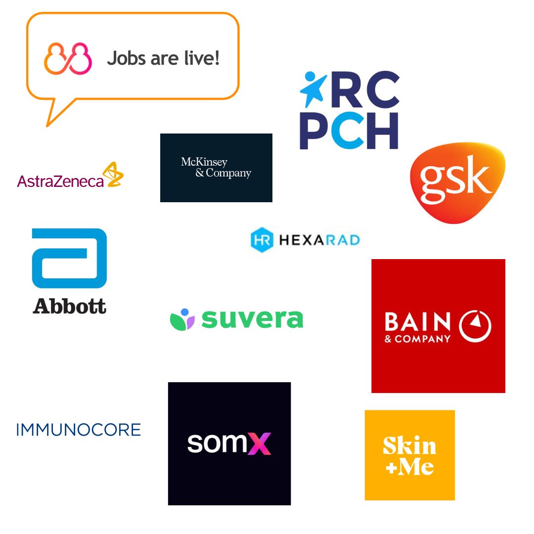Medics / Pharmacists / HCPs are you looking for jobs in HealthTech, Consultancy, Pharma or Startups... 

We've just launched our jobs board on <a href="/Peerr_io/">Peerr</a> 

These are some of the companies the roles we've uploaded are at!

#Medtwitter #HealthTech #MedTech #Pharma #Consulting