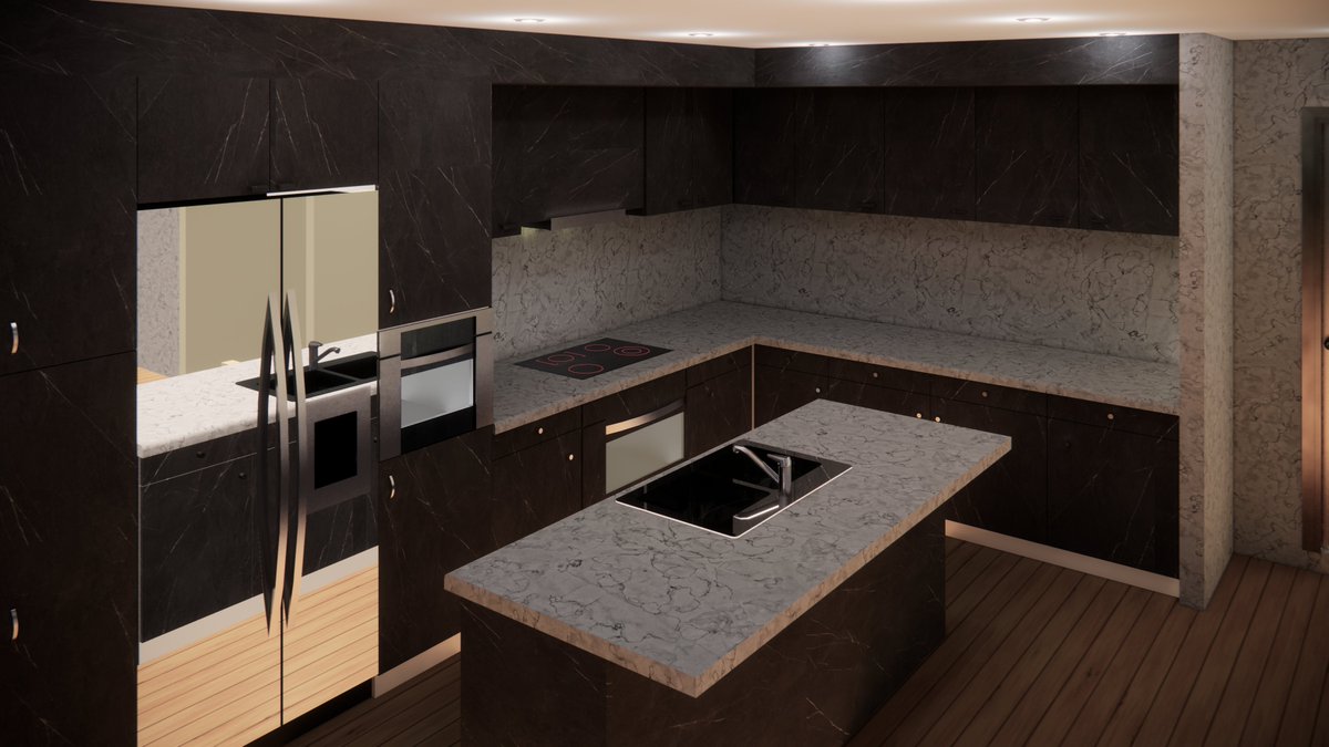 What do you think about it?
Show me if it has a problem. 
Thank you so much
#art #kitchendesign #archicad #Enscape
