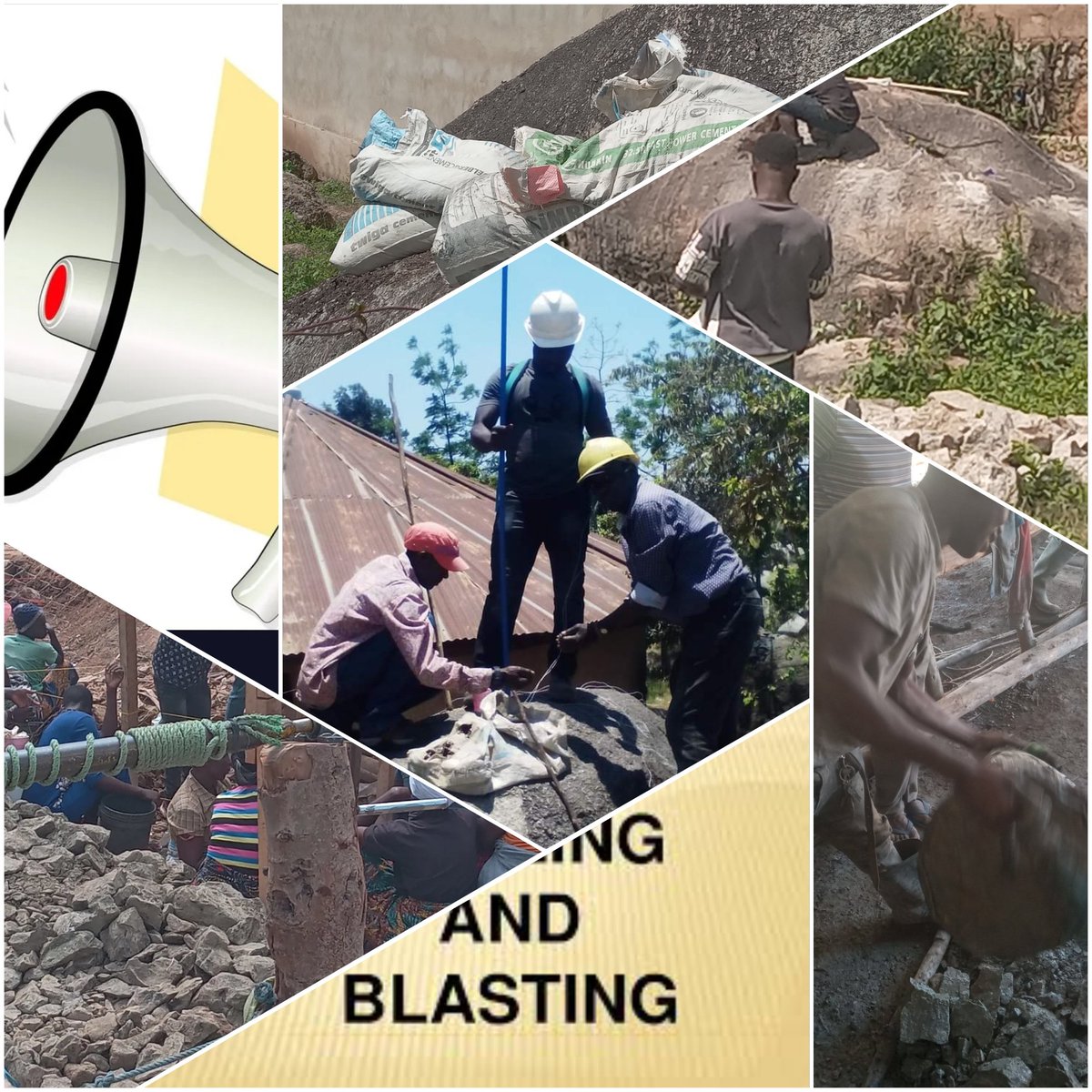 KagoloSudd's tweet photo. Kazi kazi  Call us today for service drilling and blasting 
+255 739 035 591
+255 622 496 205
Safety starts with you first https://t.co/ugsIIhpAio