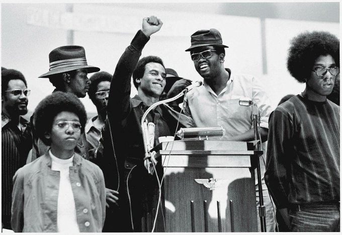 "The oppressor must be harassed until his doom. He must have no peace by day or by night." Huey P. Newton
