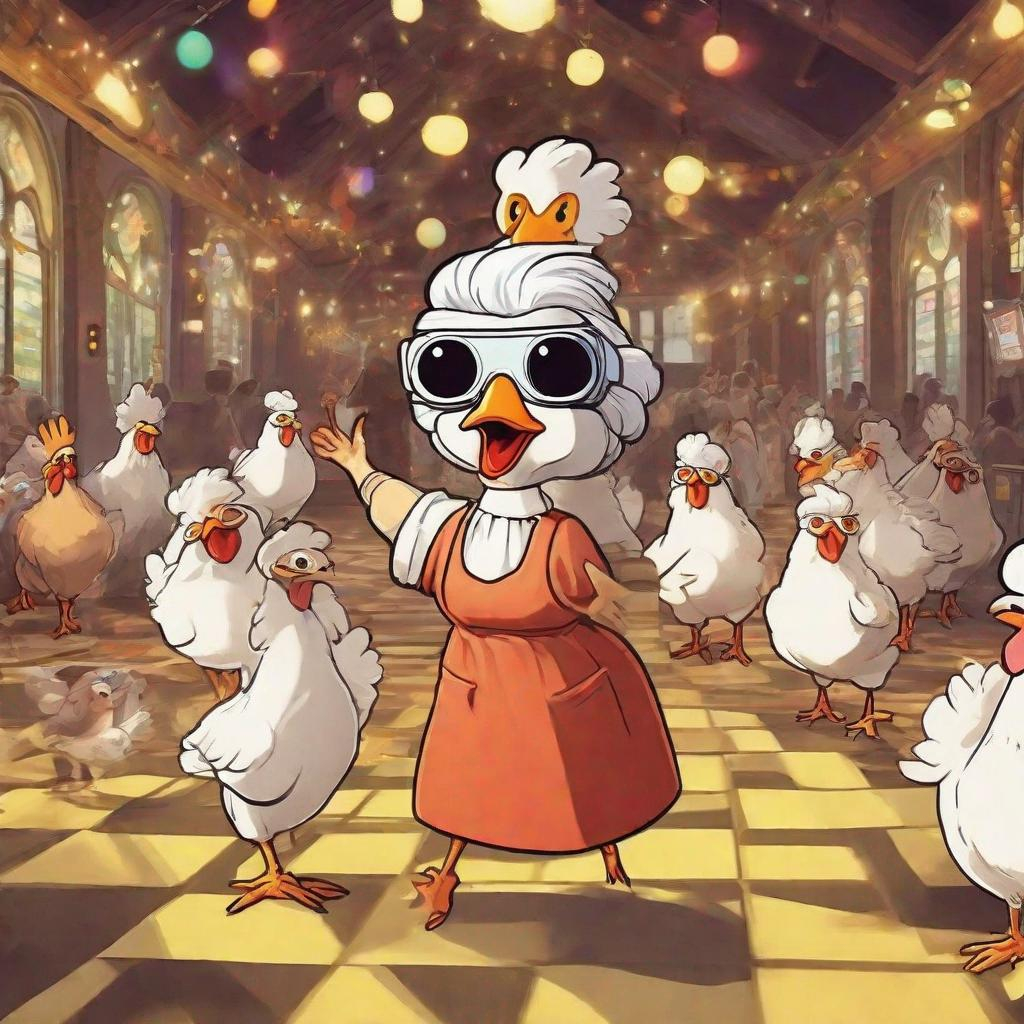 VrGrandmaToken's tweet photo. 👵⏳ VR Grandma is the best. She loves medieval Europe and dancing at a 1960s disco for chicken! 🏰🕺😂 Its fried eggs for Granny. Join the fun and discover her hilarious mishaps! Stay tuned for VR Grandma Token launching on 08/07/2024 at 7 PM UTC! 🚀 https://t.co/M9m5QMmWFF