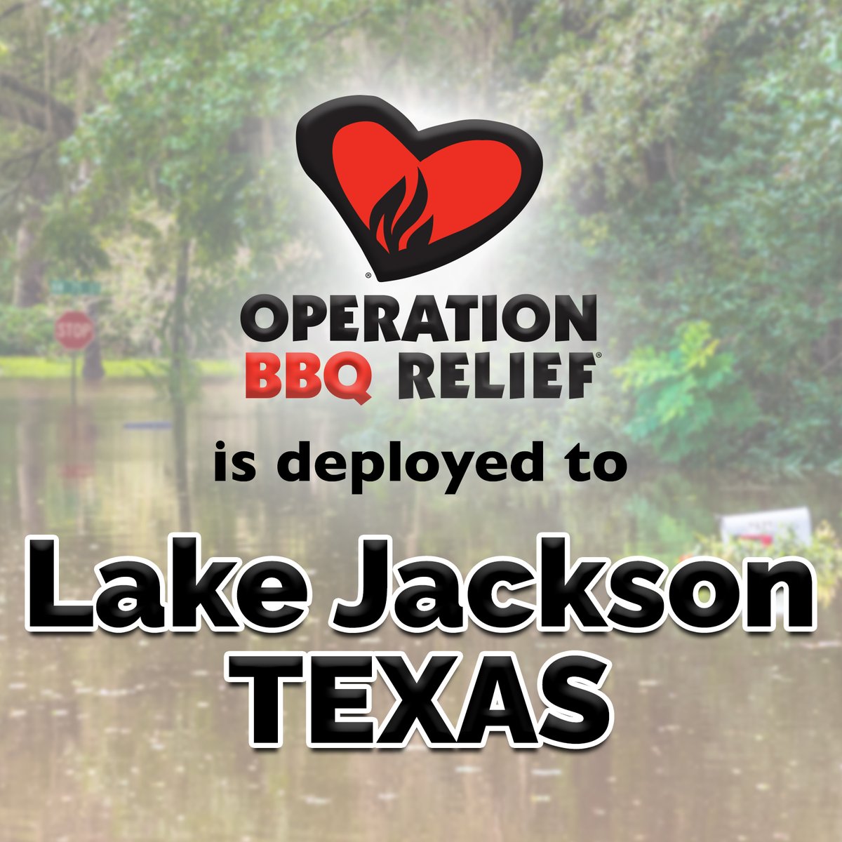 OpBBQRelief's tweet photo. Operation BBQ Relief has deployed to Lake Jackson, Texas in response to Hurricane Beryl. If you have any information or require assistance, including mass feeding needs, please contact us at Operations@obr.org.

#OperationBBQRelief #DisasterResponseTeam https://t.co/cCjoXyQgMv