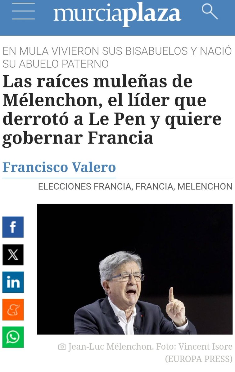 ¿Un presidente de Francia Muleño? ¿Y porqué no <a href="/JLMelenchon/">Jean-Luc Mélenchon</a>?

Via: <a href="/murciaplaza_/">Murcia Plaza</a>