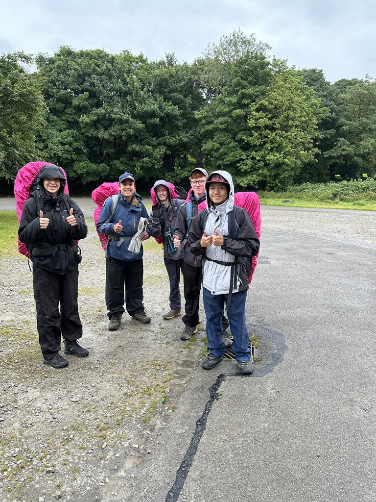DofEWNAT's tweet photo. Day one Springwood Gold - middle of July, heavy rain 🌧️and wind- 💨and not very warm🌤️but both groups in great spirits! - @AlfrescoA @GrahamLodge1 @SHSKingsLynn https://t.co/FKzuZ14drl