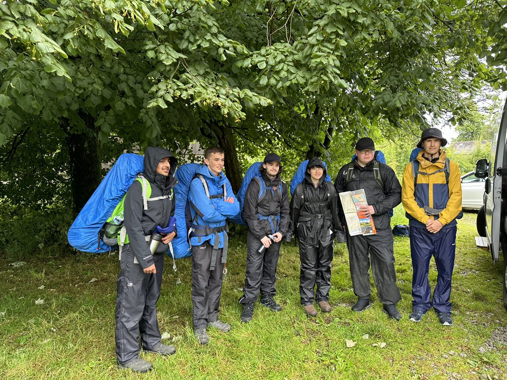 DofEWNAT's tweet photo. Day one Springwood Gold - middle of July, heavy rain 🌧️and wind- 💨and not very warm🌤️but both groups in great spirits! - @AlfrescoA @GrahamLodge1 @SHSKingsLynn https://t.co/FKzuZ14drl