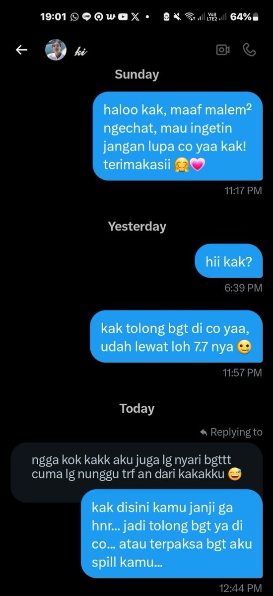 ‼️ spill buyer hnr ‼️
maaf bgt ya kak @cheeseeecats aku spill kakak karena kakak lari dari tanggung jawab 🙏🏻

sebenernya udah males ngespill ini, cuman biar lebih hati² aja yaa semuanya sama kakak ini