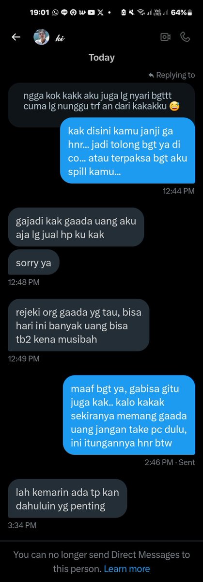 starrymingoo's tweet image. dan siang tadi aku dm lagi sambil ancem mau spill, baru dia bales dm ku dengan kyk gini. aku ngomong baik² juga dan ga marah. tapi malah endingnya aku di block :)