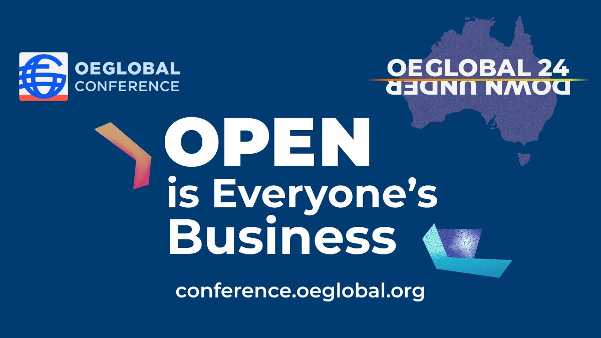 Open Education Global (@openedglobal) on Twitter photo 📣 #Earlybird #registration open for #OEGlobal24 themed 'Open Is Everyone’s Business'.
Join us! ☝️ bit.ly/OEG24Register
📆 13-15 Nov
📌 #Brisbane #Queensland #Australia
#OEGlobal 2024 is hosted <a href="/OpenEdGlobal/">Open Education Global</a>
<a href="/unisqaus/">University of Southern Queensland</a> <a href="/QUT/">QUT</a> <a href="/slqld/">State Library of Queensland</a>
#oeweek #cccoer #oelatam #openeducation 📣 #Earlybird #registration open for #OEGlobal24 themed 'Open Is Everyone’s Business'.
Join us! ☝️ bit.ly/OEG24Register
📆 13-15 Nov
📌 #Brisbane #Queensland #Australia
#OEGlobal 2024 is hosted <a href="/OpenEdGlobal/">Open Education Global</a>
<a href="/unisqaus/">University of Southern Queensland</a> <a href="/QUT/">QUT</a> <a href="/slqld/">State Library of Queensland</a>
#oeweek #cccoer #oelatam #openeducation