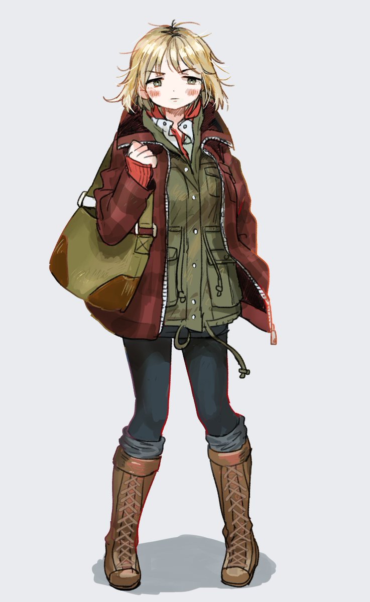 「ホラーゲームといえばサイレントヒル3のヘザーの服装が大好き 添付したイラストは昔」|zinbei/コミティアM12bのイラスト