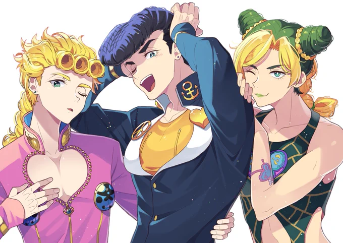子世代みんな髪型凝ってて好き。#JJBA 
