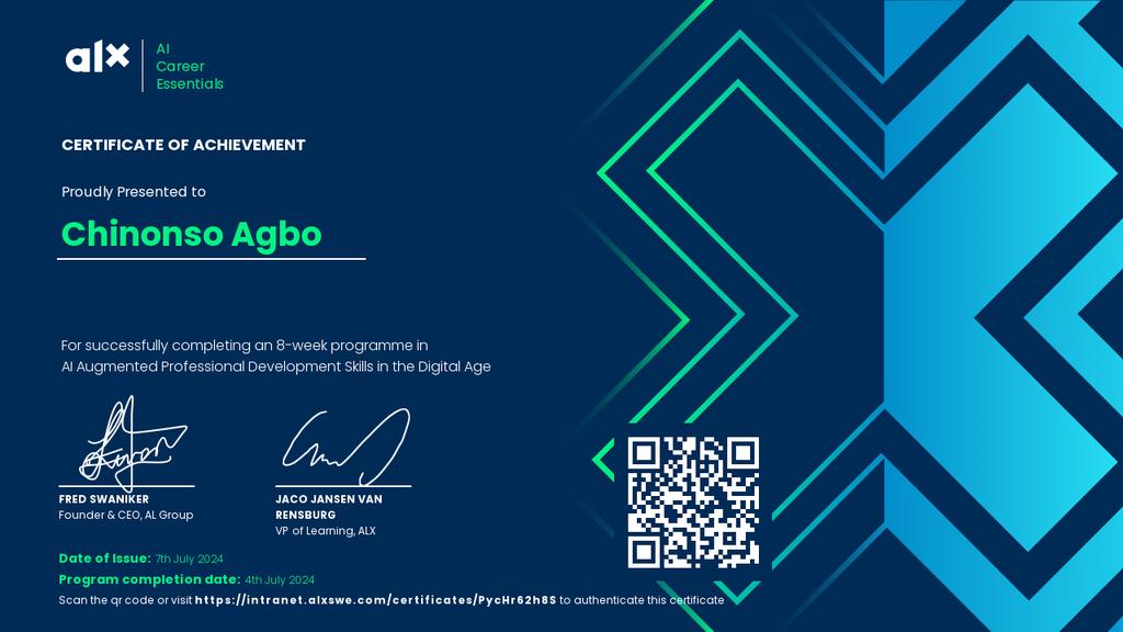 wisdom_theDev's tweet photo. Thank you @alx_africa and @ALXAiCE for this opportunity 

Done🎉 https://t.co/ymayxgLFXx