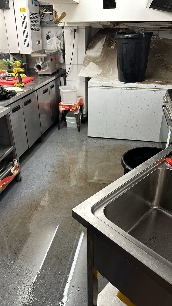 YasarTunc1's tweet photo. ⁦@Zurich⁩ this is the state of our prep kitchen after a recent leak. Imaging dealing with this for over 13 months. Each occasion this is what we are faced with…@zurich you should be ashamed https://t.co/e26SzfaJiJ