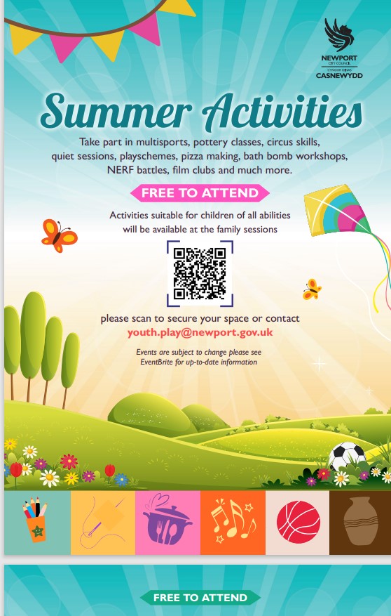 Gweithgareddau Gwyliau Ysgol // School Holiday Activities