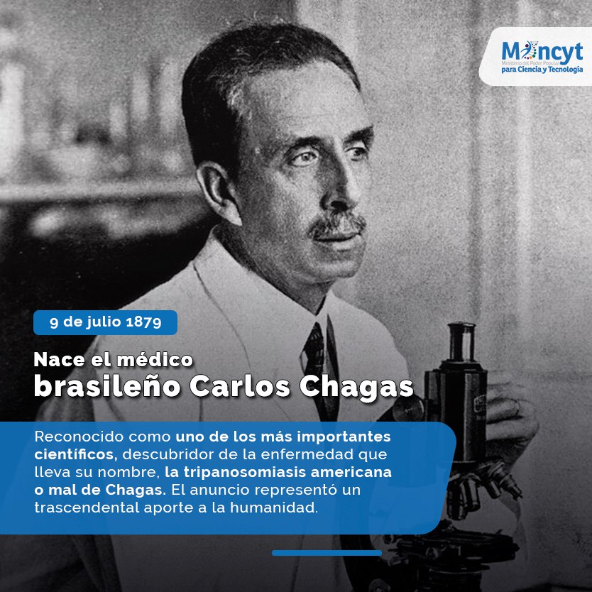 Mincyt_VE's tweet photo. #Efemérides | #9Jul Natalicio del médico brasileño, Carlos Chagas 🫀

#VenezuelaEsPoesía https://t.co/j5wt7F6WaR