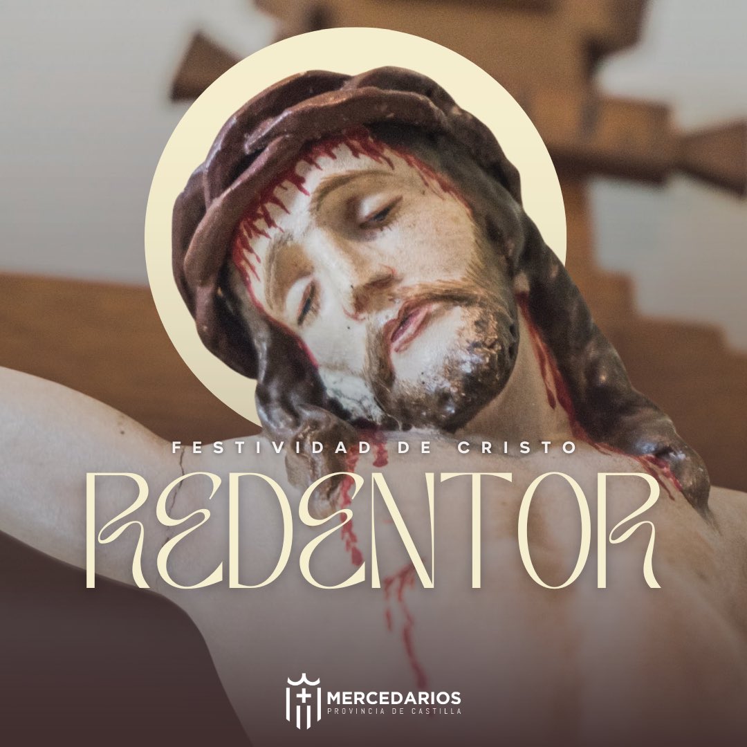 mercedcastilla's tweet photo. #santoral | Cristo Redentor.
📅 El 9 de julio los #mercedarios celebramos la festividad de #CristoRedentor, eje vertebral de nuestra espiritualidad como redentores de cautivos ¡sigue leyendo! 🧐⤵️ https://t.co/vKd8PH8rem