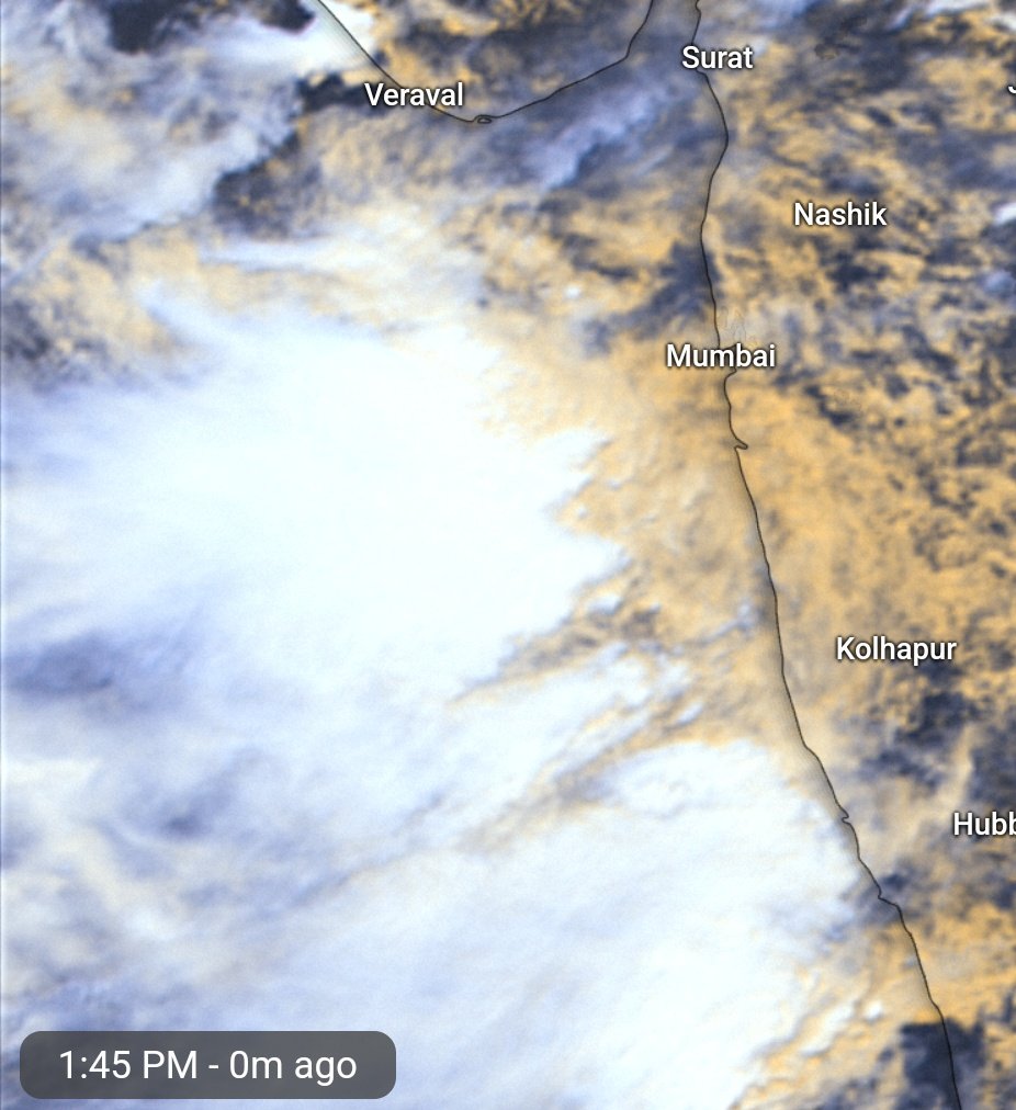 meet_abhijit's tweet photo. E-W #shearzone effect can be seen clearly/practically on t #IMD #Mumbai #radar!
#Raining over the sea but not reaching the #Kokan coast. Notice the #easterly #winds at 3-4km height
Therefore have to depend on self popups & extension of same till #westerlies align
#MumbaiRains https://t.co/dxs86q5Qyr