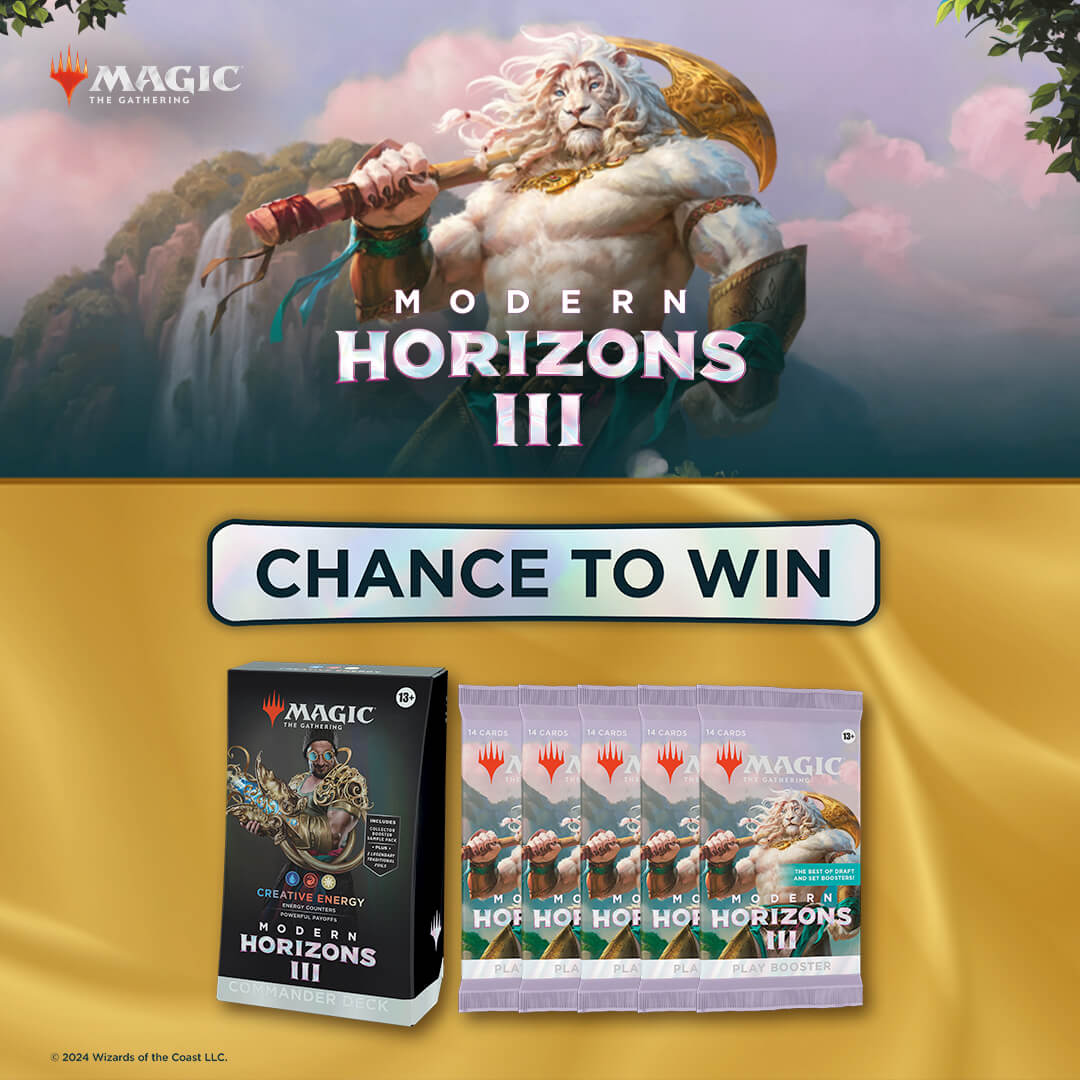 🚨 Don't miss out! 🚨 
We're giving away a Magic: The Gathering Modern Horizons III bundle featuring a Commander Deck and 5 Play Boosters! ✨

To enter for a chance to #win: 
🤝 Follow us @gamedigital 
👍 Like this post  
🔁 Hit repost  

T&amp;Cs Apply: game-digital.visitlink.me/qfB1K4 Ends:
