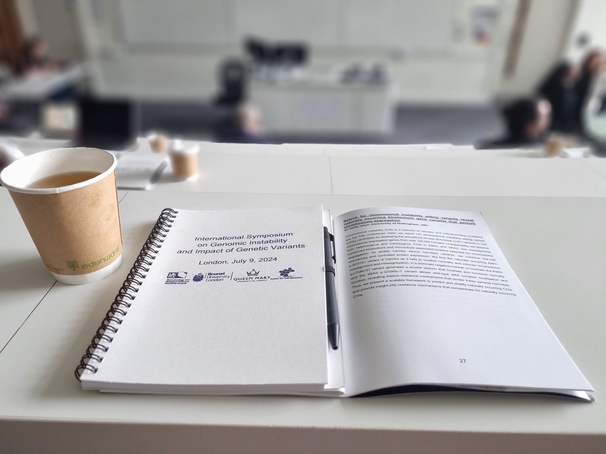 To hear about kinetochore gene variants, please come to my talk (flash talks second session) or find me during the poster session.

Poster #5
#InternationalSymposiumOnGrnomicInstabilityAndImpactOfGeneticVarwants
<a href="/QMUL/">Queen Mary University of London</a>