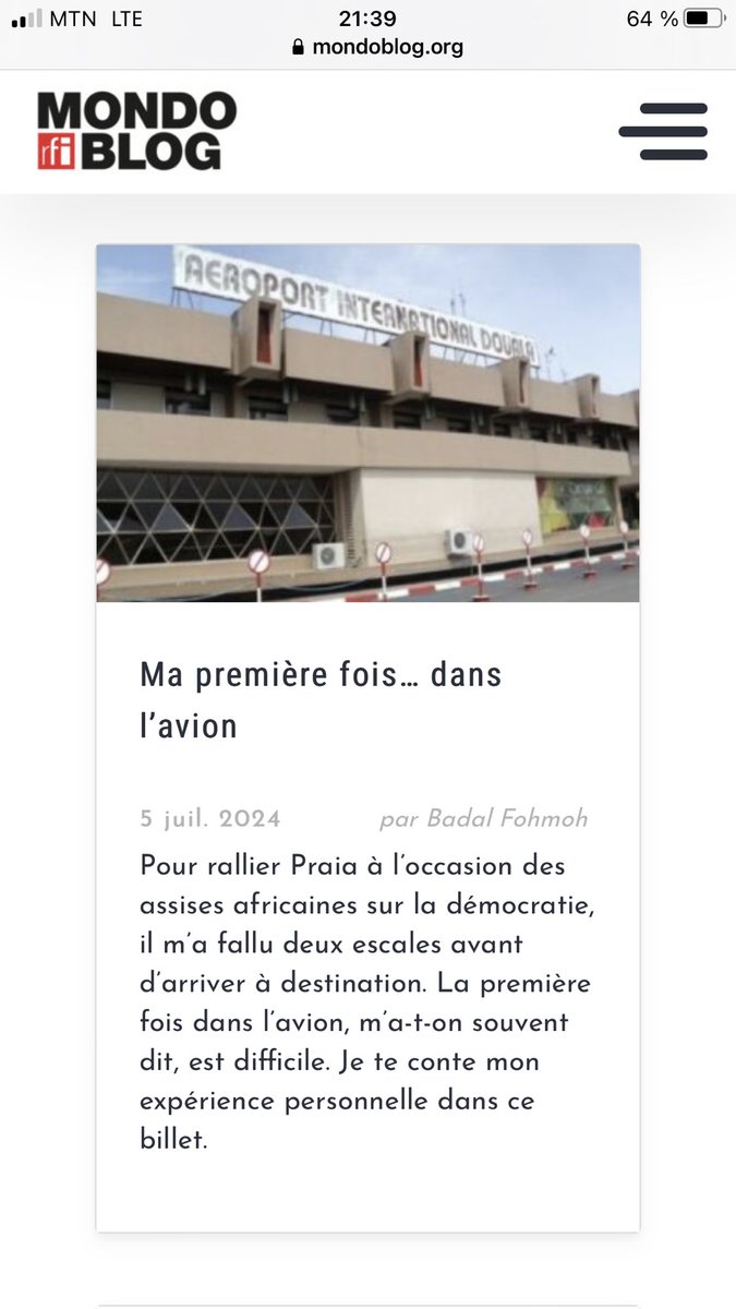 Badal Fohmoh 🇨🇲 tweet media