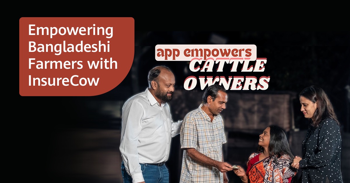 Huawei's tweet photo. Discover how InsureCow, powered by the #Huawei ICT Incubator Program, is transforming lives in rural Bangladesh with a digital platform powered by AI to secure the future of millions of small farmers. Watch the full story and read more at https://t.co/Mypfr5xUiU #BetterTogether