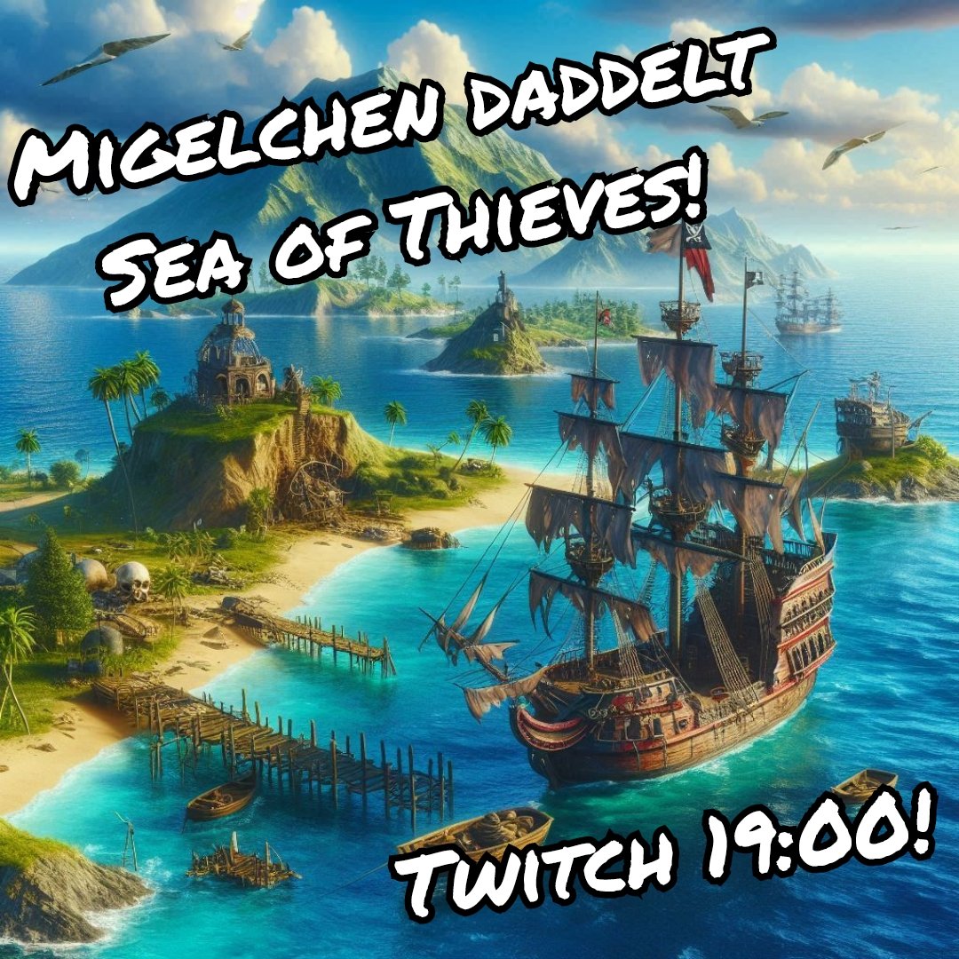 migelchen's tweet photo. ARRR, ab 19 Uhr werden wieder die Schwimmflügel angezogen und die Segel gesetzt! *PLÜM* 🍻🤓
Twitch:
https://t.co/jSl5gSY30H
#Seaofthieves #Twitch #Streamer #segeln #community #trends #trending #gaming #Deutschland #Piraten #DasNettWerk #FischerNettsFriends @DasNettwerk https://t.co/G98vzCniv4