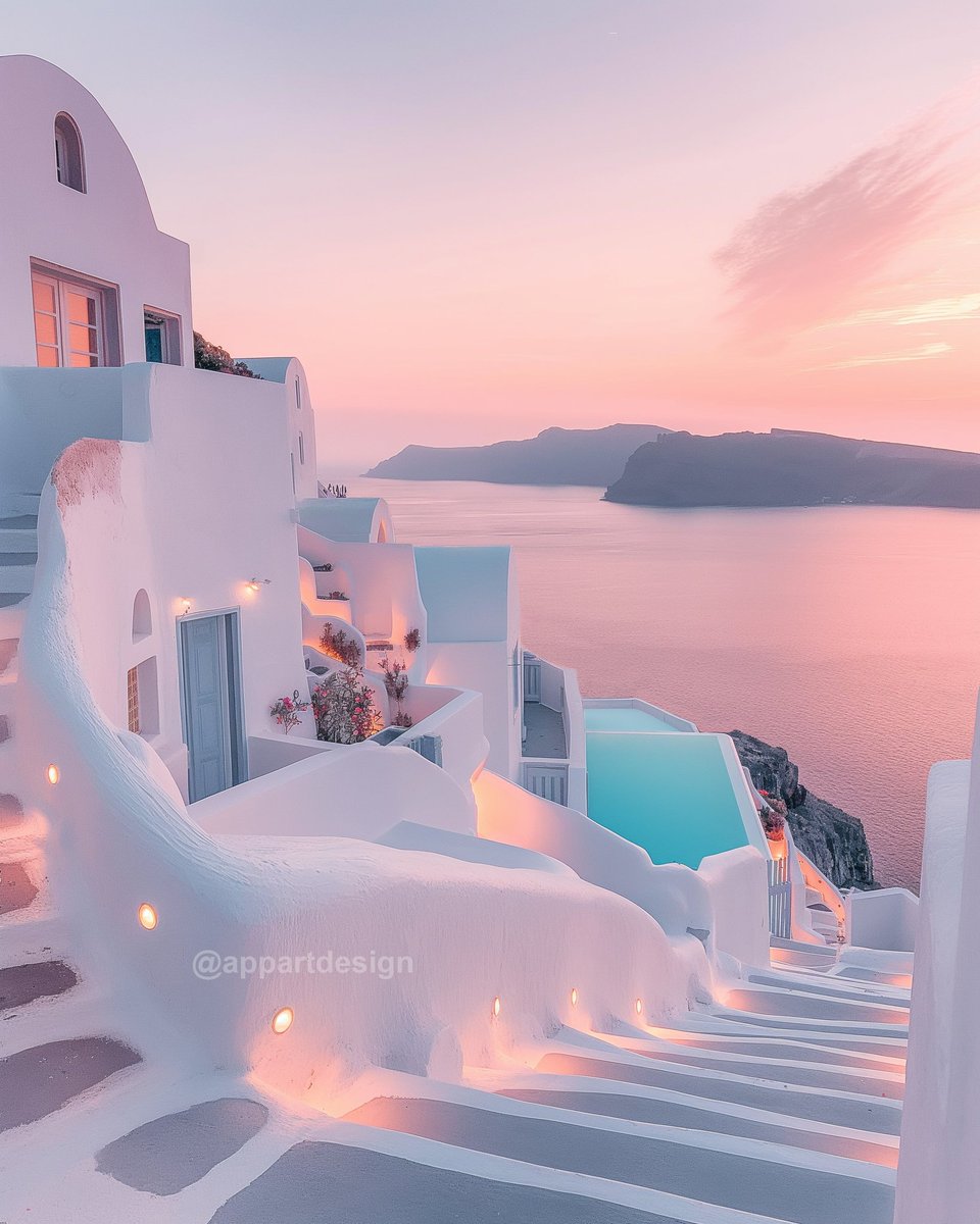 AppartDesign's tweet photo. Santorini, Greece https://t.co/NdkFwSD6iR