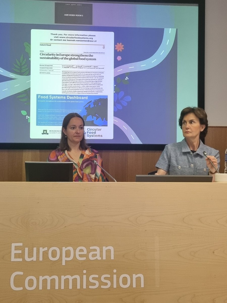 Sjoukje Heimovaara (@sheimovaara) on Twitter photo The incredible prof. <a href="/ZantenHannah/">Hannah van Zanten</a> of <a href="/WUR/">Wageningen U&R</a> gave a very insightfull presentation in the heart of <a href="/EU_Commission/">European Commission</a> on her CIFOS model, which can calculate pathways to sustainable European food systems. The incredible prof. <a href="/ZantenHannah/">Hannah van Zanten</a> of <a href="/WUR/">Wageningen U&R</a> gave a very insightfull presentation in the heart of <a href="/EU_Commission/">European Commission</a> on her CIFOS model, which can calculate pathways to sustainable European food systems.