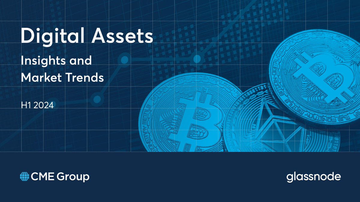 Introducing the Digital Assets Report by <a href="/CMEGroup/">CME Group</a>  and <a href="/glassnode/">glassnode</a>.

This report provides insights into #Bitcoin &amp; #Ethereum fundamentals, capital flows, derivatives markets, &amp; institutional adoption shaping the 2024 digital asset landscape.

Download → glassno.de/4eVxTgc