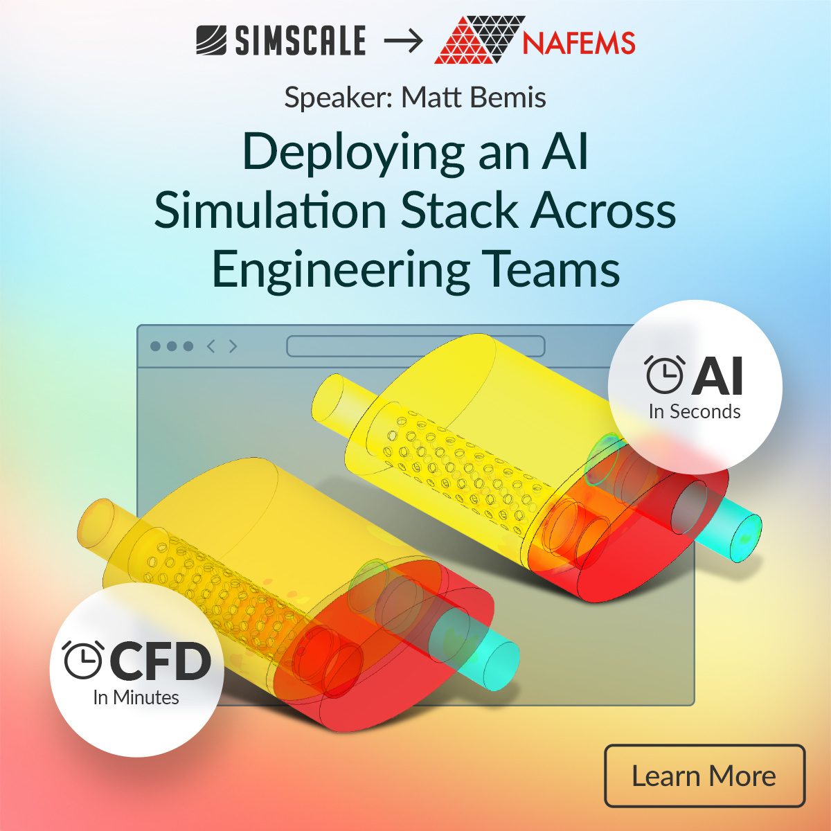 SimScale's tweet image. Join Matthew Bemis at the 2024 NAFEMS Americas Conference tomorrow, as he presents various case studies showcasing SimScale's AI capabilities.
👉 More information: hubs.la/Q02F0hmt0
#NAFEMS #engineeringsimulation #AI #automotive #manufacturing