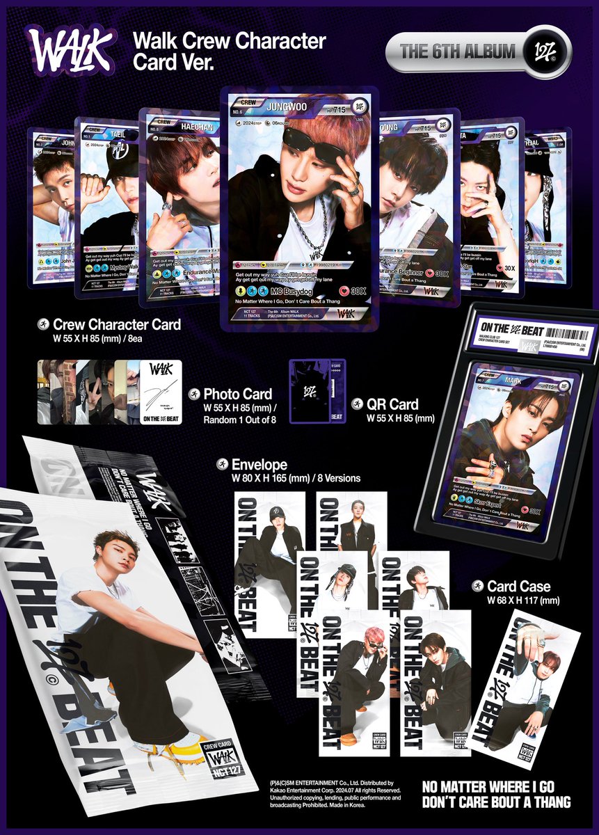 INA GO🇮🇩 OPEN PO PREORDER HANDCARRY NCT 127 6th ALBUM [ WALK ] - OFFLINE HOTTRACKS

🎨 Podcast Ver : 315K DP 220K
🎨 Walk Ver :  315K DP 220K
🎨 Poster Ver : 215K DP 160K
🎨 Walk Crew Character Card Ver [ pilih member ] :  220K DP 160K
🎨 SMini Ver [ pilih member ] : 220K DP 160K