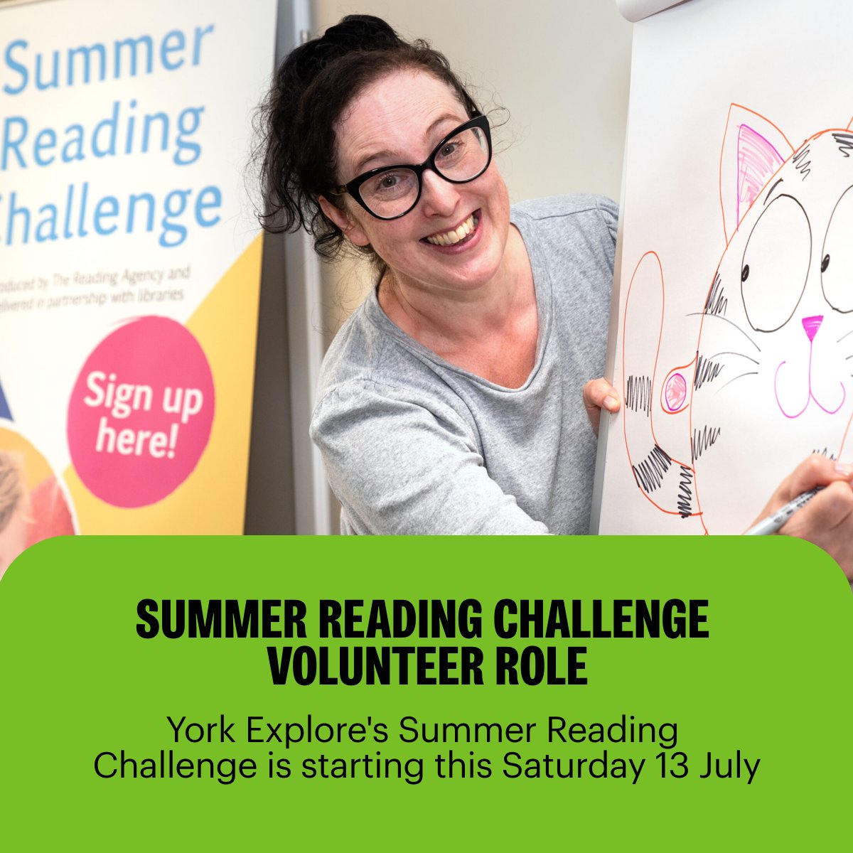UoY Volunteering (@uoyvolunteering) on Twitter photo York Explore are looking for volunteers to help with the Summer Reading Challenge, engage in conversation with children about their books, helping them choose books to read, updating records & helping create engaging displays. To apply, visit: bit.ly/UoYVolOpportun… <a href="/YorkExplore/">We're not here anymore- formerly @Yorkexplore</a> York Explore are looking for volunteers to help with the Summer Reading Challenge, engage in conversation with children about their books, helping them choose books to read, updating records & helping create engaging displays. To apply, visit: bit.ly/UoYVolOpportun… <a href="/YorkExplore/">We're not here anymore- formerly @Yorkexplore</a>