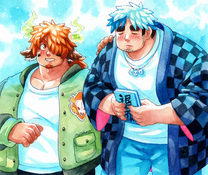 Messy haired boys  #放サモ
