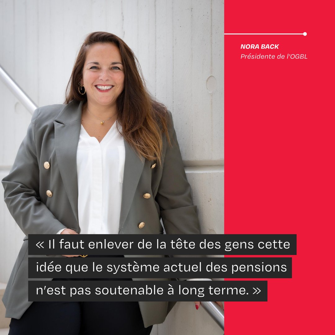 Alors  que le gouvernement mettra sur la table à la rentrée sa réforme du  système des pensions mais aussi, sans doute, celle de certains points du  droit du travail, la présidente de l’OGBL, Nora Back, met en garde.

▶️A lire sur <a href="/virgule_lu/">Virgule.lu</a> : virgule.lu/luxembourg/si-…