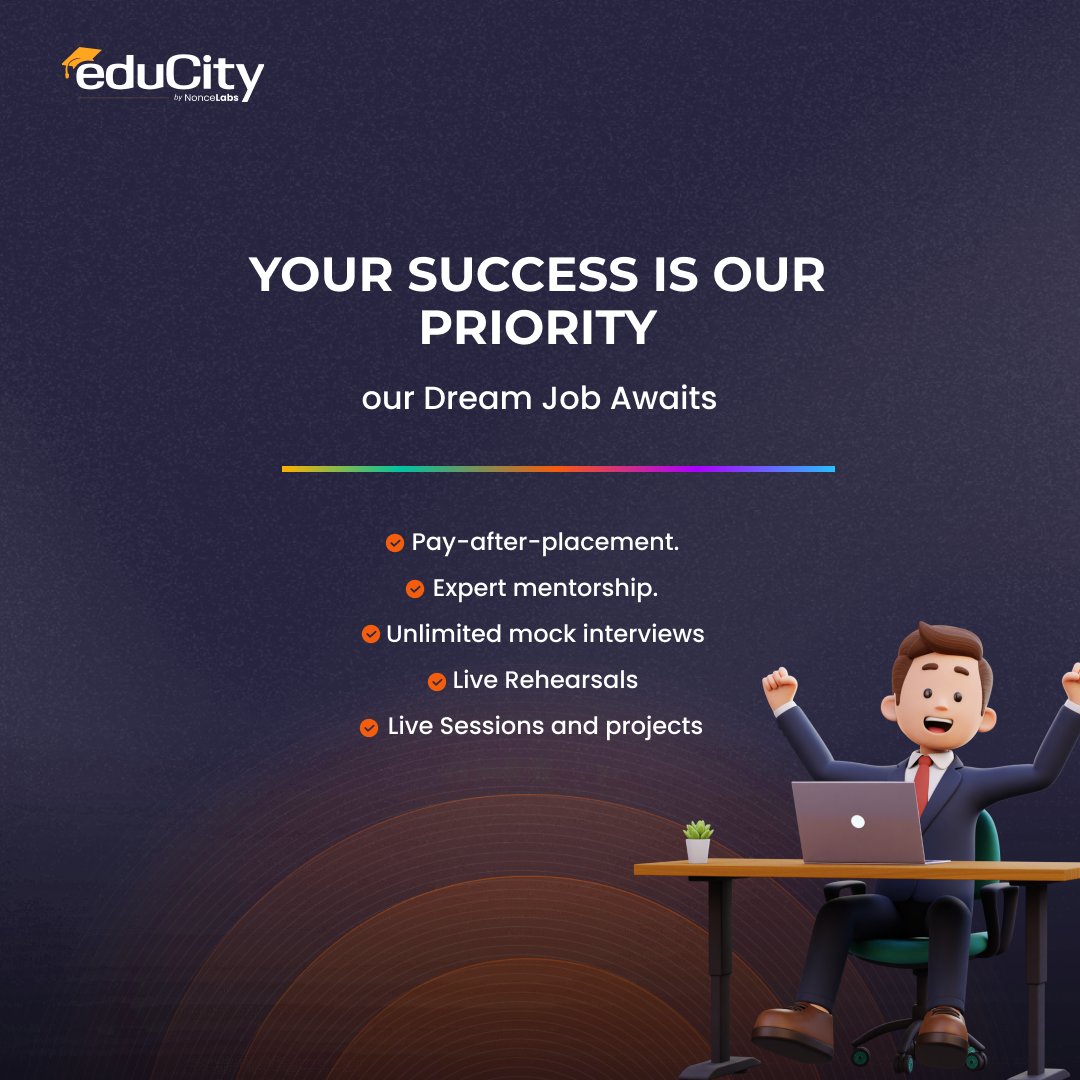 NonceEducity's tweet image. We walk with you until you land that dream role! ✨
Join us today! 
educity.nonceblox.com

Part 1

#Educity #elearning #education #Learn #jobs #dreamjob #tech #technology #corporate #Web3 #future #placement #fintech #course #onlinecourse