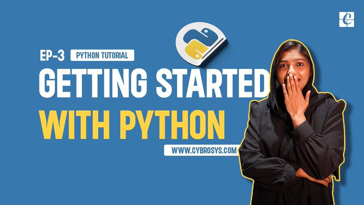 Cybrosys's tweet photo. Ready to code in #Python? This FREE video is your ultimate beginner's guide! Learn the basics & write your first Python program in minutes. https://t.co/s76aySbxs6 #pythonprogramming #learnpython #programming #freecodecamp #howtocode #pythonforbeginners #pythonbasics #twitterdev https://t.co/xItkgdZjda