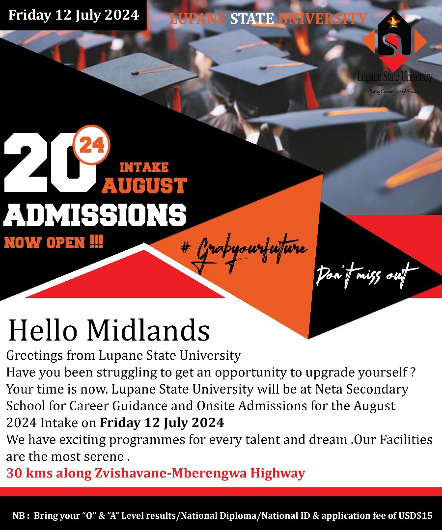 Exciting news for prospective students in the Midlands Province.
#BuildingCommunitiesThroughKnowledge