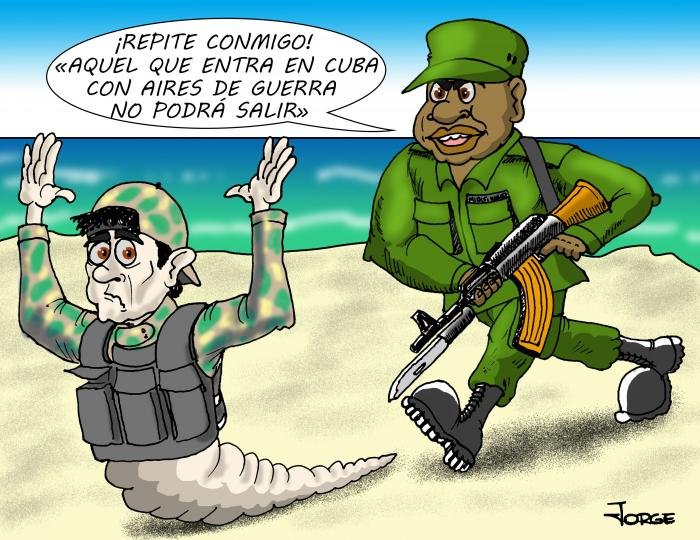 Quienes fabriquen, faciliten, vendan, transporten, remitan, introduzcan en la Isla o porten armas, municiones o materias inflamables, asfixiantes, tóxicos, explosivos, agentes químicos o biológicos, incurren en una sanción entre cárcel de diez a 30 años, cadena perpetua o muerte