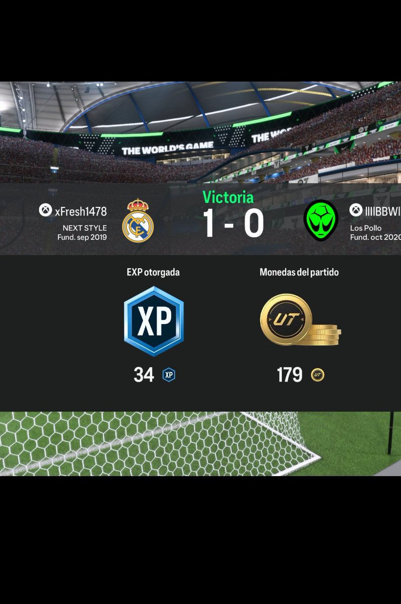 🚨Dan EXPERIENCIA por jugar partidos en eafc 24 perfecto para completar el pase .

🟢lo probe en fc (me dieron 34 porque tiro de el cable a el min 10 pero suelen dar 90)
🟢en rivals al parecer tambien dan XP 
🔴En squad battles lo probe tambien y no me dieron

¿lo completaras?